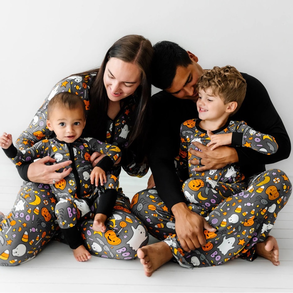 Little Sleepies Halloween Kids Pajamas - Black, Orange, Purple